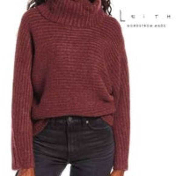 Leith Dolman Turtleneck Sweater - Picture 2 of 8